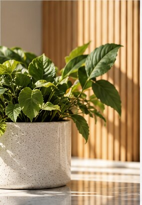 Illustrative indoor plant detail