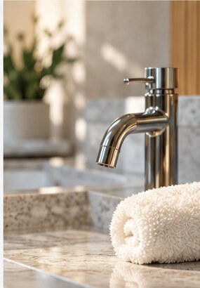 Illustrative sink and counter detail