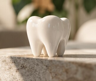 Illustrative decorative tooth object